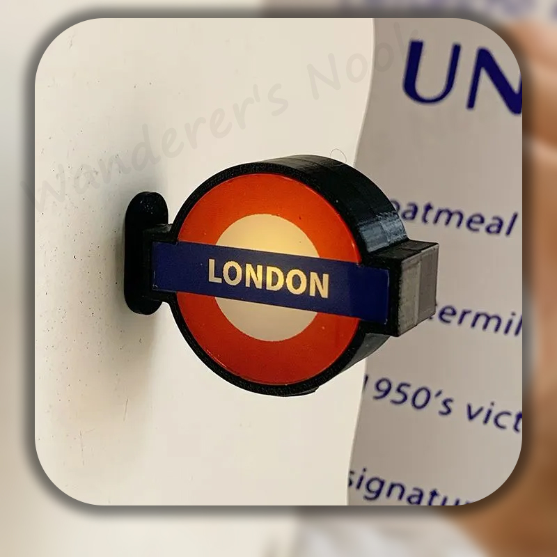 Photography Uk - London Underground Roundel Leuchtender Kühlschrankmagnet Leuchtendes