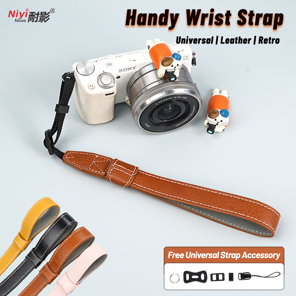 Fujifilm Camera X-T5 - Universelles Leder-Kamerahandgelenkband - Verstellbarer Handgriff Rutschfest