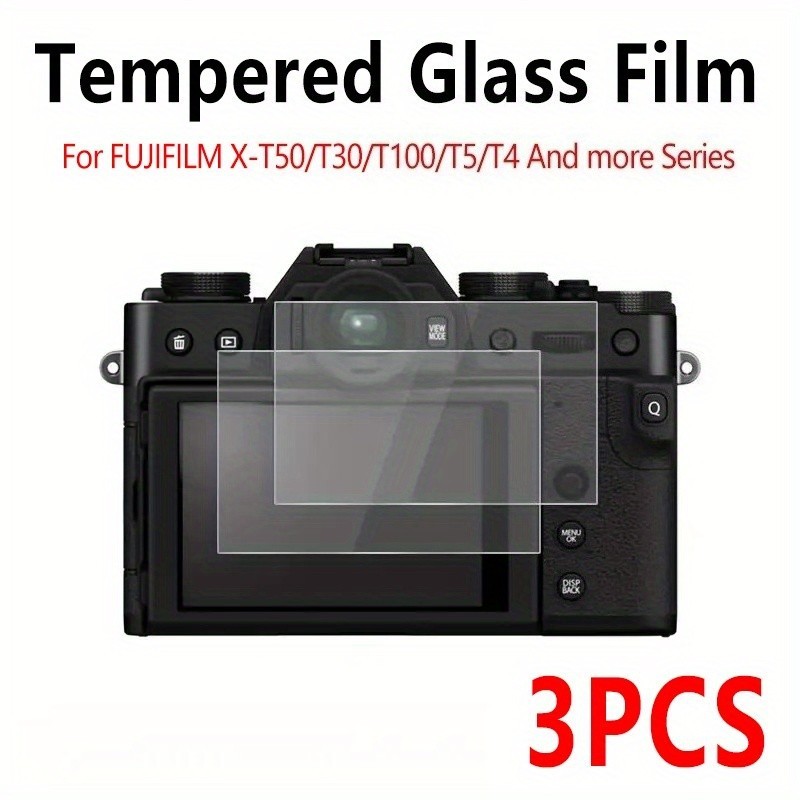 Fujifilm Camera X-T5 - 3 Stück gehärtete Glasfolie für Fujifilm