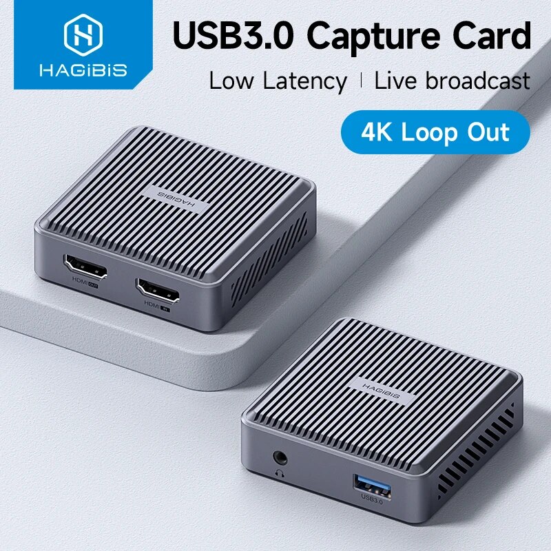 Photography With Mobile - Hagibis 4K HDMI-kompatible Videoaufnahmekarte Loop Out