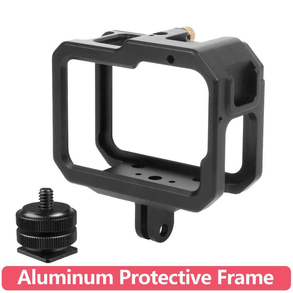 Gopro Action Camera Hero 13 Black - Aluminiumlegierung Schutzrahmen Metallgehäuse mit Blitzschuhadapter für