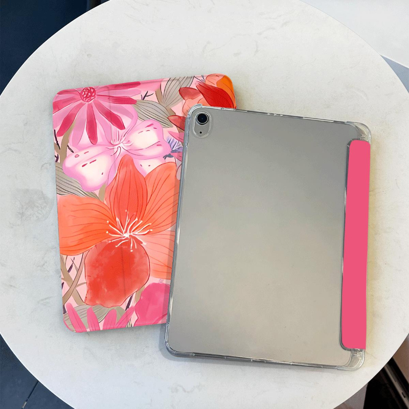 Photography Hobby - Ölgemälde-Blumen-Tablet-Abdeckung für iPad 2017, 10,5 Zoll,