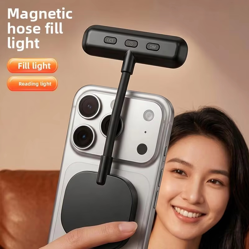 Photography With Mobile - Magnetisches Handy-Füllicht, 3-Farben Tragbares Mini-Handlicht für
