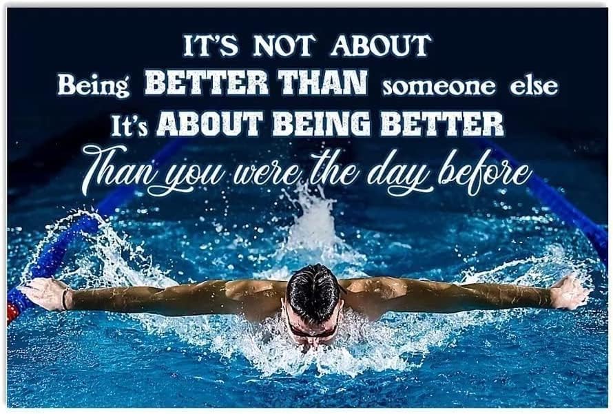 Photography Quotes Inspirational - Retro-Blechschild, moderne Leinwand-Wandkunst, Schwimmer-Fotografie, Bilder, Druck,