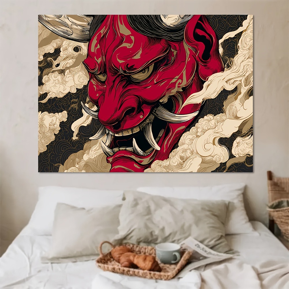 Photography Vector - Hanno Ghost Demon japanische Vektorillustration, bedruckter