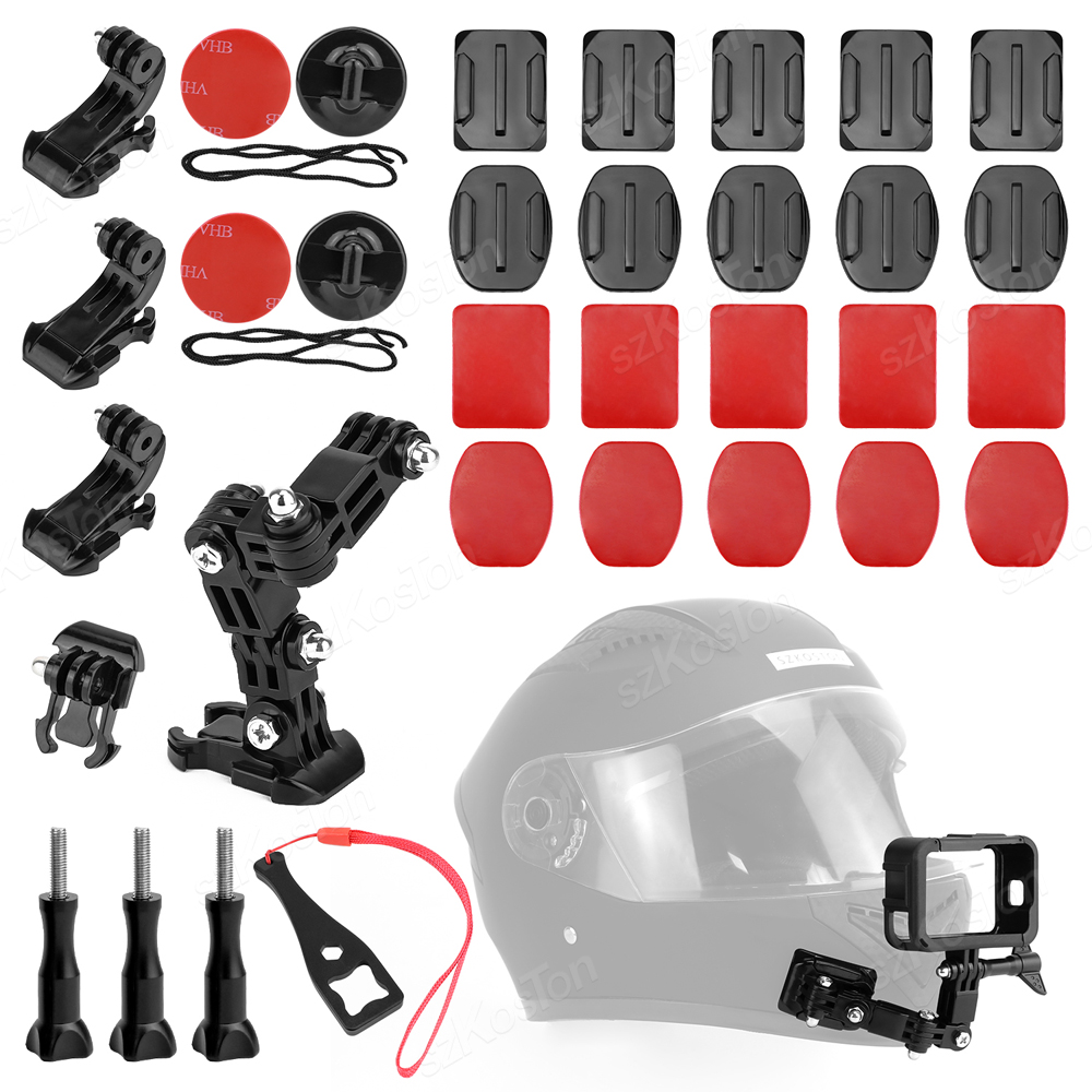 Gopro Action Camera Hero 13 Black - Motorradhelm-Kinnhalterungs-Kits für GoPro Hero 13 12