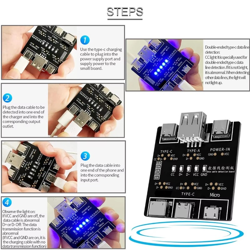 1/2/3 Stück DT3 USB-Tester Dat – Tethering Cable Usb Bewertung und Preis