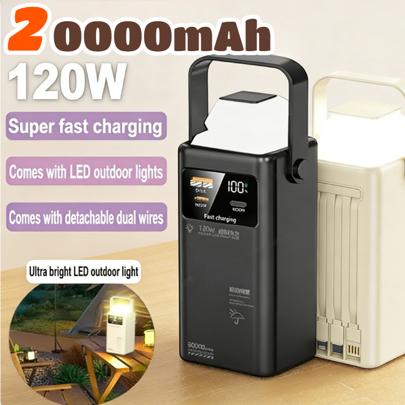 120W Power Bank 200000mAh Groß – Tethering Cable Usb Bewertung und Preis