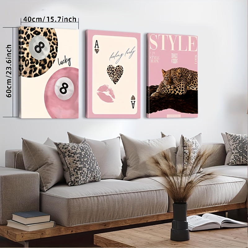 3-teiliger Leoparden-Geparden- – Photography Design Bewertung und Preis