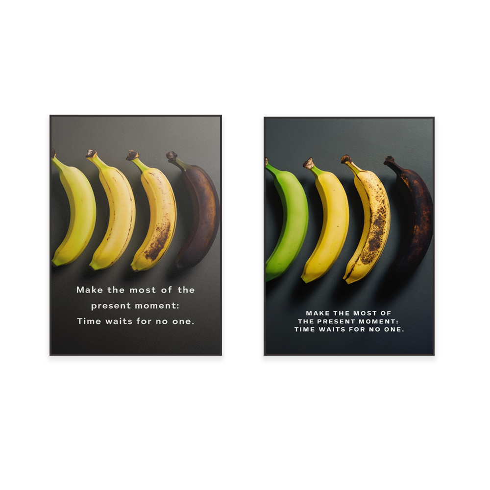 Bunte Bananen-Alterungsbühnen, – Photography Quotes Inspirational Bewertung und Preis