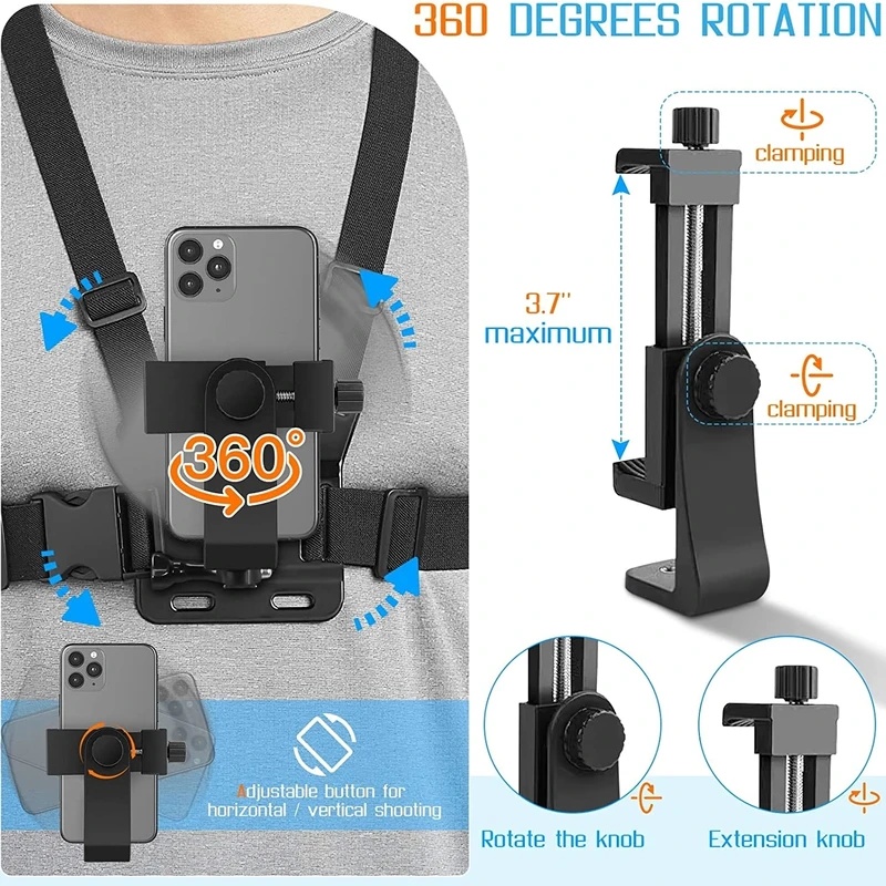 Telefon-Brustgurt-Halterung fü – Gopro Action Camera Hero 13 Black Bewertung und Preis