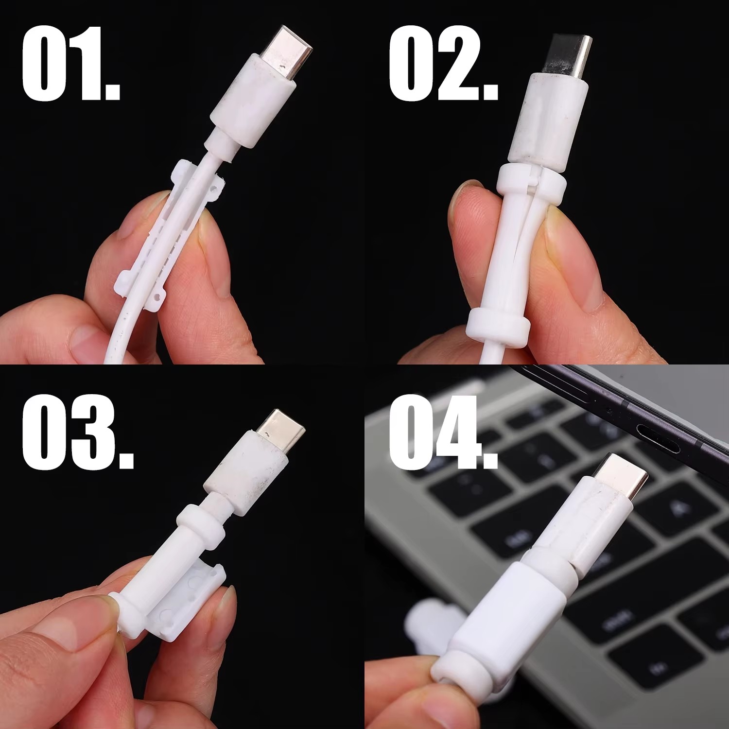 Anti-Break-Kabelschutz aus wei – Tethering Cable Usb Bewertung und Preis