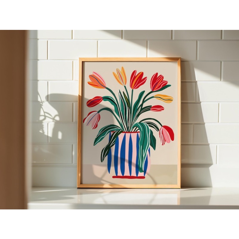 2 Stück Tulpenblumen-Leinwand- – Photography Design Bewertung und Preis