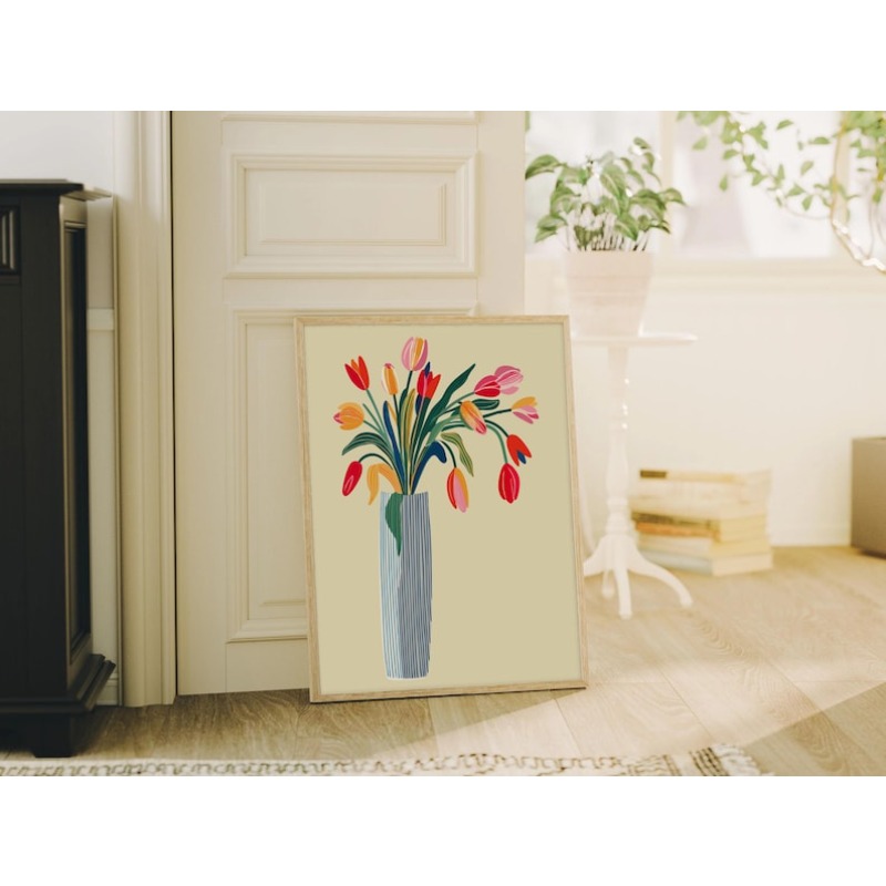 2 Stück Tulpenblumen-Leinwand- – Photography Design Bewertung und Preis