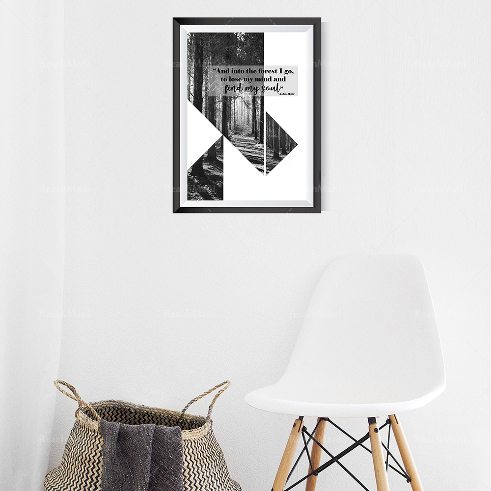 Schwarz-weiße Walddrucke/natür – Photography Quotes Inspirational Bewertung und Preis