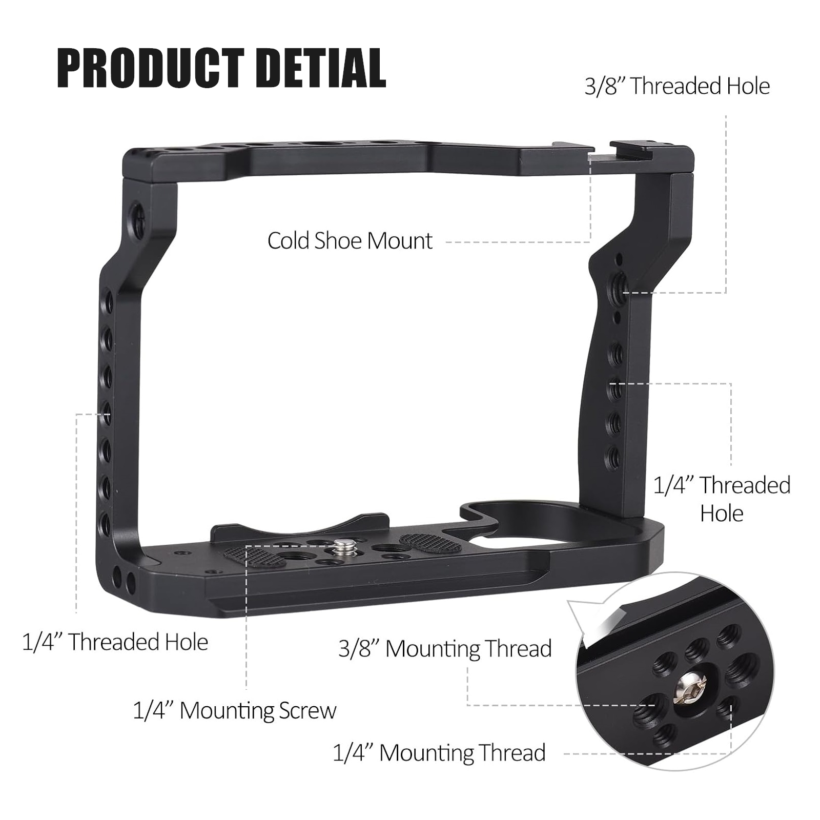 Kompatibel mit Canon EOS R7 Ka – Camera Cage Rig Bewertung und Preis